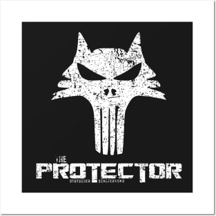 The Protector GSD (small logo - distressed) Posters and Art